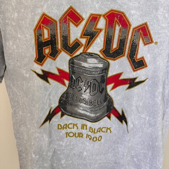 AC/DC Band Concert Gray Short Sleeve T Shirt SZ Medium - Picture 5 of 8